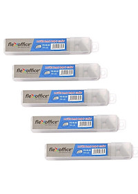 Combo 5 hộp Lưỡi dao rọc giấy Flexoffice FO-BL02