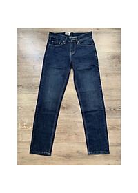 Quần Jean nam cao cấp ống đứng le511 màu xanh rêu vải xuất khẩu xướt nhẹ dáng slimfit vải co giãn