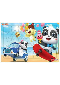 04 bộ tranh xếp hình 35 mảnh khổ A4 20x30cm – đồ chơi trí tuệ cho bé từ 2 tuổi – Combo 9