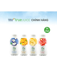Thùng 24 chai combo mix sữa dâu, cam, chuối, việt quất tự nhiên TH True Juice Milk 300ml (300ml x 24 chai)