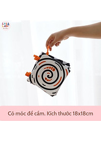 Bộ Đồ Chơi Thẻ Vải Lalala Baby 5 Chất Liệu Kích Thích Thị Giác Cho Trẻ Sơ Sinh