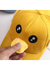 Mũ lưỡi trai vịt cho bé trai bé gái từ 1-7 tuổi vải nhung 5 màu