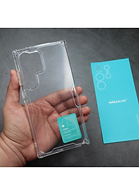 Ốp lưng TPU chống sốc cho Samsung Galaxy S24 Plus / S24 Ultra hiệu Nillkin Nature TPU Pro Case (chống chịu mọi va đập bảo vệ các góc, siêu mỏng chỉ 0.6mm) - hàng nhập khẩu