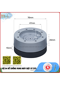 Bộ 04 chân đế cao su chống rung máy giặt   - HT SYS - Đế chống rung máy giặt - Đế chống ồn máy giặt, máy sấy,tủ lạnh, bàn ghế - Giao màu ngẫu nhiên