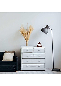 Đồng hồ báo thức bằng gỗ bằng số tiếng Ả Rập mà không cần im lặng trong ánh sáng với pin (màu nâu)