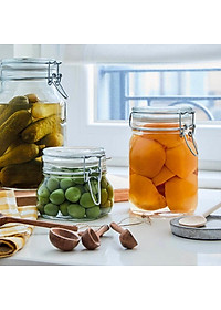 Hũ thủy tinh nắp cài Bormioli Rocco Fido 1L – Kín hơi, bảo quản thực phẩm cao cấp Ý