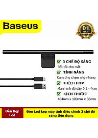 Đèn Led Máy Tính - Đèn LED Gắn Máy Tính Baseus Chiếu Sáng Rộng Ánh Sáng Đều Thiết Kế Sang Trọng