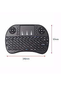 Bàn phím Wireless mini UKB500- Bàn phím không dây mini keyboard kiêm chuột cảm ứng đa năng wireless - Hàng chính hãng