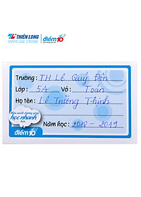 Bộ 10 xấp nhãn vở Thiên Long Điểm 10 TP-NBL01 (3 cái/xấp)