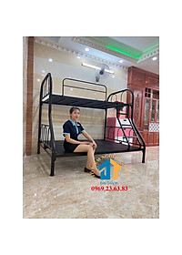 Giường sắt 2 tầng trên 1m2 dưới 1m6 Đại Thành