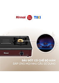 Bếp gas dương Rinnai RV-B274SR(EB) mặt bếp men và kiềng bếp men - Hàng chính hãng.