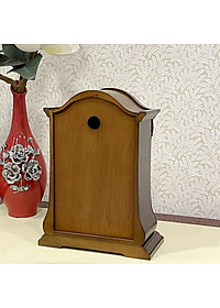 Đồng hồ để bàn Nhật Bản Rhythm CRJ717CR06 , Kt 24.0 x 32.5 x 12.5cm, 1.7kg Vỏ gỗ. Dùng Pin.