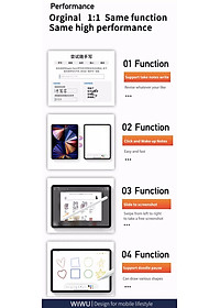 Bút Cảm Ứng Wiwu Pencil W Dành Cho Ipad Sạc Không Dây Từ Tính, Có Chỉ Báo Pin Trên Thân Bút - Hàng Chính Hãng