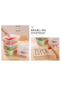 Hộp bảo quản thực phẩm có tay cầm 1000ml - Hàng nội địa Nhật Bản