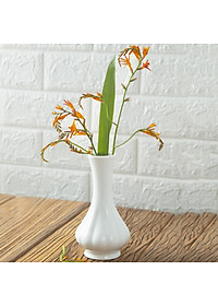 Lọ Hoa Sứ Trắng Hình Củ Tỏi - Lọ Hoa Mini - Sứ Long Phương