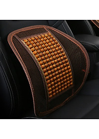 Miếng Tựa Lưng Ghế Hạt Gỗ - Miếng Tựa Lưng Ghế Ô Tô, Xe Hơi - Hàng Chính Hãng miDoctor - Màu Gỗ Ngẫu Nhiên