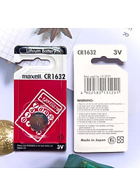 Vỉ 1 viên pin chính hãng Maxell CR1632 Nhật Bản