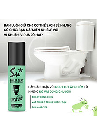 Xịt khử khuẩn bệ ngồi bồn cầu Su Star, Khử 99,99% vi khuẩn, ngăn ngừa lây nhiễm bệnh do dùng chung toilet 50ml