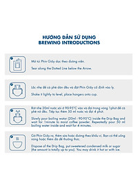 Cà phê phin giấy Arabica Cầu Đất DalatFarm - Hộp 10 túi x 10 g