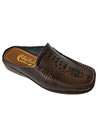 Dép Sục Nam BIGGBEN Da Bò Thật Vân Cá Sấu SB45