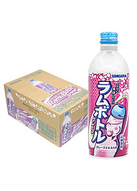 Nước giải khát có ga Soda nho Ramune Sangaria 500mL