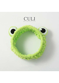 Băng đô cài tóc, Bờm cài tóc ếch xanh, dùng cài tóc tẩy trang, rửa mặt siêu đáng yêu