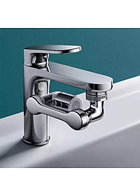 Vòi nước tăng áp Inox cao cấp thiết kế xoay 1080đ với 2 chế độ phun nước tiết kiệm
