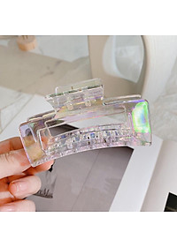 Kẹp Tóc Trong Suốt Màu Gradient Hình Cá Mập Phong Cách Hàn Quốc Cho Nữ