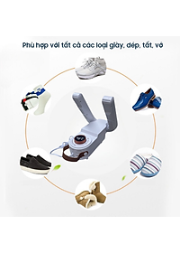 Máy Sấy Và Khử Trùng Giày có hẹn giờ Cao Cấp Làm Khô Siêu Nhanh - Loại Bỏ Khử Mùi Hôi Và Vi Khuẩn, Kiểu Dáng Nhỏ Gọn, Dễ Sử Dụng Máy Sấy Giày Dép Tất Găng Tay Mũ Bảo Hiểm Khử Khuẩn Bằng Tia UV An Toàn Tiện Dụng Thông Minh