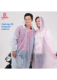 ÁO MƯA TRONG MÀU ĐA DỤNG CHẤM BI - SET 5 CÁI