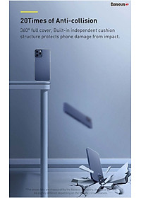 Ốp lưng trong suốt Baseus Simple Case dùng cho iPhone 12 mini / iPhone 12 / iPhone 12 Pro / iPhone 12 Promax (Ultra Slim, High Transparent, Soft TPU Silicone)_ Hàng Nhập Khẩu 