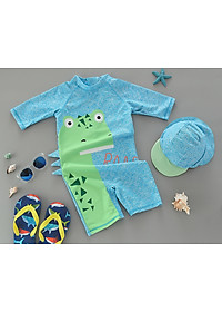 Bộ đồ bơi kèm mũ khủng long ROAR bé trai 3-7 tuổi