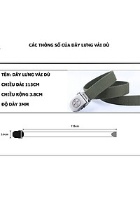 Thắt Lưng Nam Lính Mỹ US ARMY, Dây Lưng Nam Vải Dù Bền Chắc, Mặt Khóa Hợp Kim Siêu Bền Cao Cấp- HÀNG CHÍNH HÃNG
