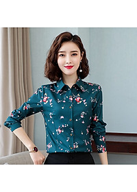 Áo sơ mi nữ thời trang xuân thu Haint Boutique, áo sơ mi voan phong cách Hàn Quốc SM15