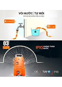 Máy Xịt Rửa Xe Cao Áp Rửa Xe Bọt Tuyết YILI 220V 1400W 90Bar Nhỏ Gọn Mạnh Mẽ Máy Rửa Xe Gia Đình