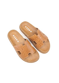 Dép nam chữ H cao cấp da bò thật KEEDO TL-710