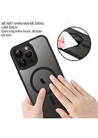 Ốp Lưng Cho iPhone 16 Pro Max | 16 Pro Likgus Gucase Chống Sốc, Chống Bám Vân Tay, Hỗ Trợ Sạc Từ Tính, Mặt Lưng Nhám Mờ Cao Cấp - Hàng Chính Hãng