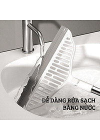 Cây chà sàn nhà tắm , Chổi quét sàn gạt nước ma thuật Silicon DAMAS Magic S1 - Quét nhà tắm , toilet , cửa kính - Lưỡi chổi silicon mềm mại không gây xước sàn, đầu chổi quay 180 độ dễ dàng di chuyển tới mọi góc khuất