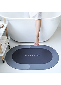 Thảm Lau Chân, COMBO 2 CHIẾC, Thảm Chùi Chân Silicon Siêu Thấm Nước, Chống Trượt, Thảm Phòng Khách, Nhà Tắm