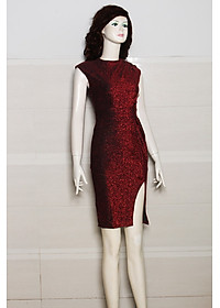 ĐẦM ÔM SÁT NÁCH XẺ ĐÙI THẮT ĐAI EO 2323