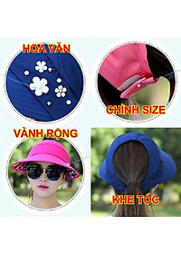 Mũ che nắng nón chống nắng đẹp thời trang nón đi chơi, nón chụp hình và nón đội kèm mũ bảo hiểm che nắng và chống nắng cực mát