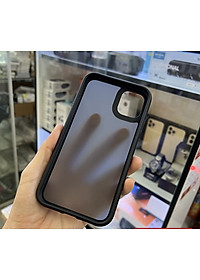 Ốp lưng chống sốc dành cho iPhone 11 nút màu cam - Màu xanh