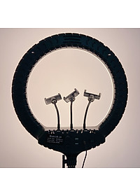 Đèn Livestream size 26 36 45 cm và chân đế 2m hỗ trợ chụp ảnh Make up trang điểm nhiều chế độ sáng, kèm kẹp điện thoại - Hàng chính hãng
