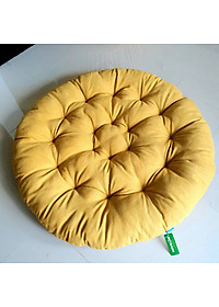 Ghế thư giãn papasan nệm vải bố cao cấp ( vàng)