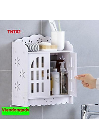 Tủ nhà tắm chống thấm nước - Kệ lắp ráp treo tường nhà tắm TNT01 - Nội thất lắp ráp
