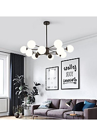 Đèn chùm ALIGA cao cấp hiện đại loại 12 bóng trang trí nội thất sang trọng - Kèm bóng LED chuyên dụng.
