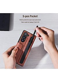 Bao Da dành cho Samsung Galaxy Z Fold 7 / Z Fold 6 hiệu Nillkin Aoge Leather Cao Cấp - Hàng nhập khẩu