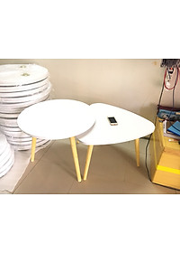 Pk - Cặp bàn tròn, tam giác sofa 60-60, bàn trà, bàn cafe, coffee, cà phê, bàn salon, sopha
