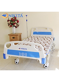 Giường bệnh cao cấp - DCN04 - Nâng đầu, nâng hạ chân, nghiêng trái phải, có chổ để bô - Chính hãng NIKITA