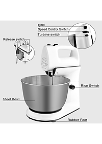 Máy trộn bột, đánh trứng cao cấp nhãn hiệu DSP KM3015 dung tích chứa 4 lít, công suất 300W - Hàng nhập khẩu 